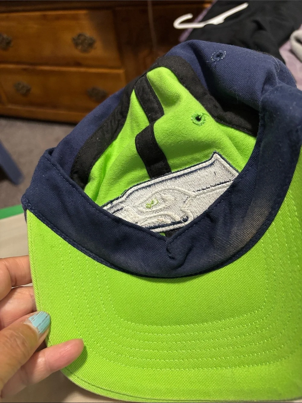 47 Brand Navy Cap with Black Label